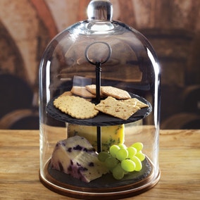 Artesà Two Tier Slate Domed Serving Set