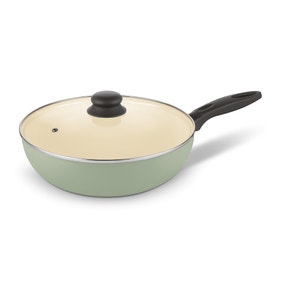Brabantia Non-Stick Aluminium Sage Wok, 28cm