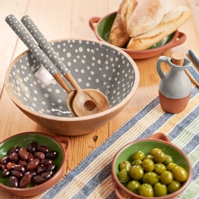 Dexam Sintra Mango Wood Spotted Salad Bowl