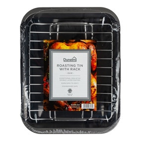 Dunelm 35cm Roasting Tin With Rack