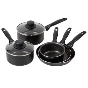 Essentials Non-Stick Aluminium 5 Piece Pan Set