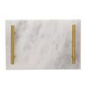 Hestia Marble Tray with Metal Handles Hestia Marble Tray with Metal Handles