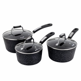 Scoville Neverstick Non-stick Aluminium 3 Piece Saucepan Set