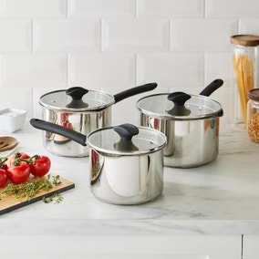 Stainless Steel 3 Piece Pan Set