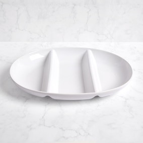 Stoneware 3 Part Serving Dish