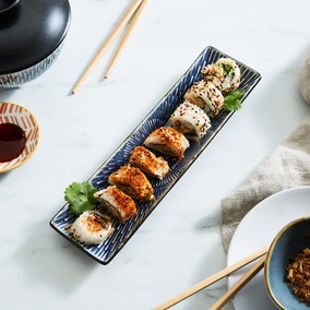 World Gourmet Stoneware Sushi Serving Platter World Gourmet Stoneware Sushi Serving Platter