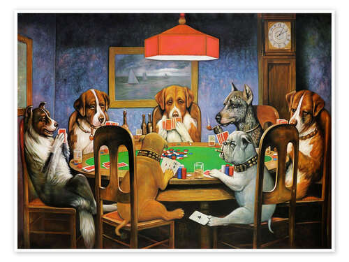 A Friend in Need (Dogs Playing Poker), 1903