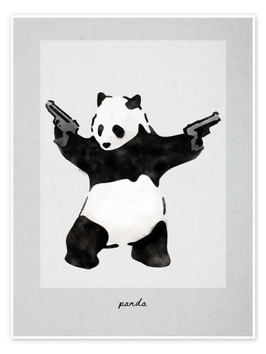 Banksy - Angry Panda