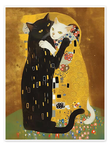 Kitty Klimt Kiss