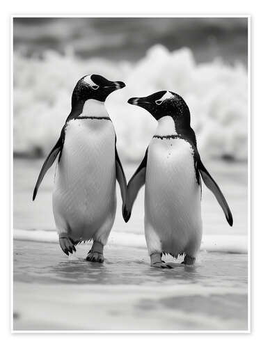 Penguin couple