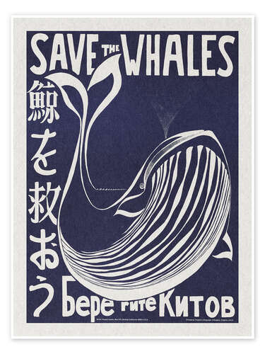 Save The Whales - Vintage Advertisement