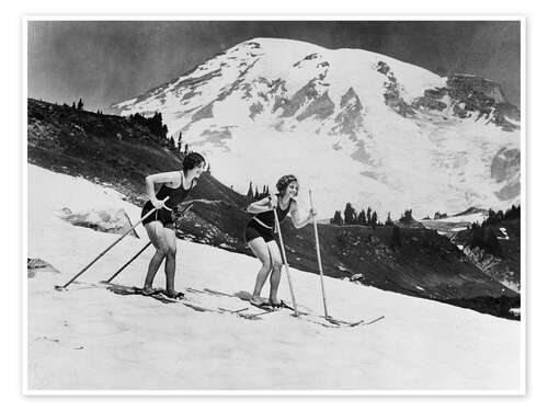 Skiing in Swimsuits, 1930