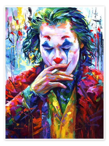 Smoking Joker Pop Art