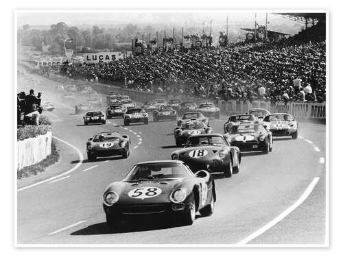 Start of the Le Mans 24 Hours, France, 1964
